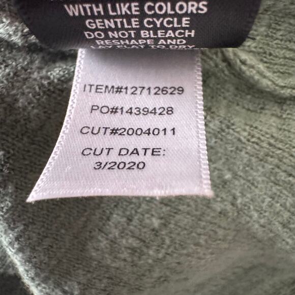 Torrid Cardigan Long Sleeve Button Up Mid Length Green Knit Pockets Size 4 - Picture 4 of 10